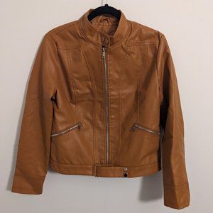 Vegan Leather Moto Jacket